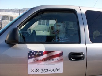 Layla in Truck